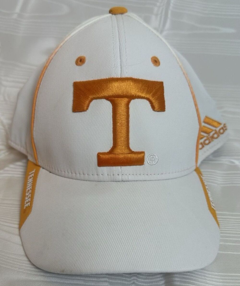 Adidas Climalite UT Tennessee Volunteers Vols White/Orange Flex L/XL Fitted Hat